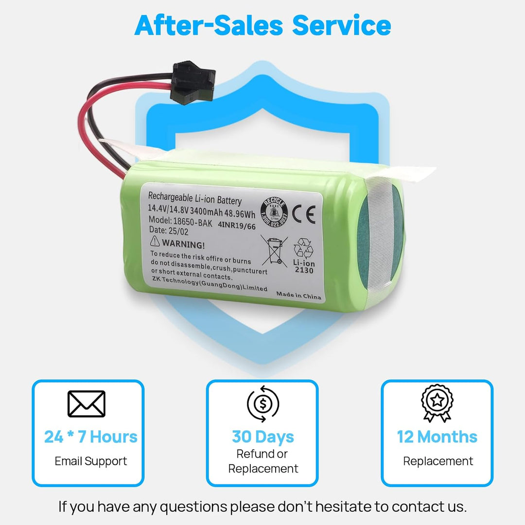 14,4 V 3400 mAh Akku Kompatibel mit Lefant M210 M210B M210P M213 Eufy RoboVac 11 11S 11S MAX 12 15C