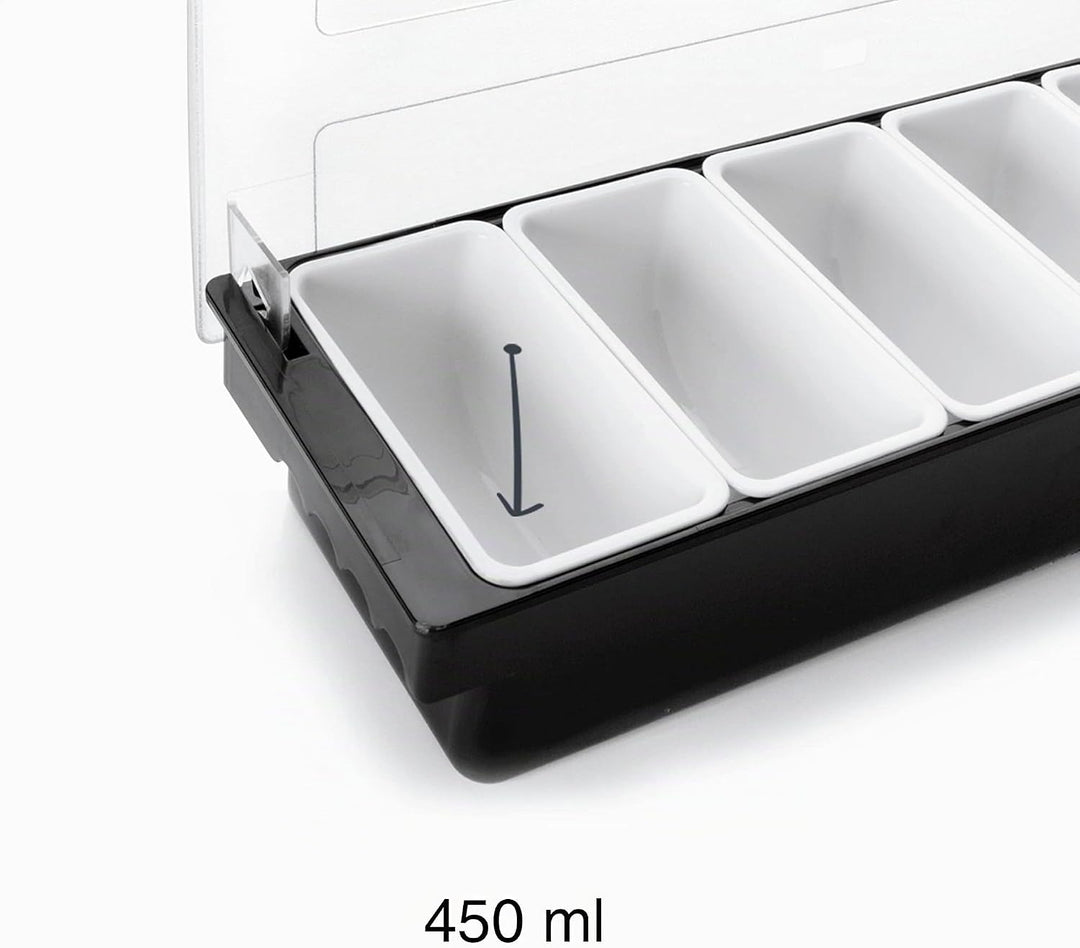 Lacor 61136 Gewürzkasten 6-teilig x 450 ml mit Deckel