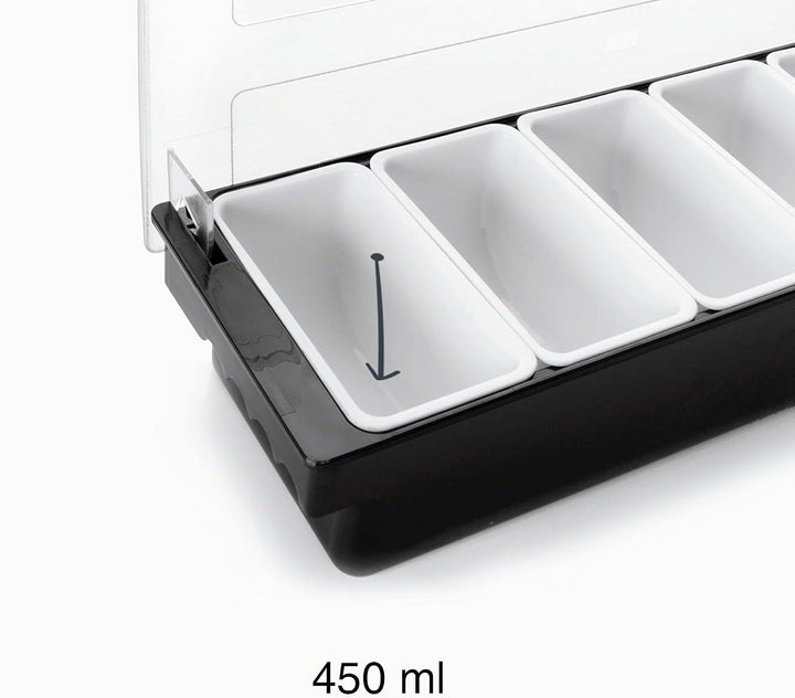 Lacor 61136 Gewürzkasten 6-teilig x 450 ml mit Deckel