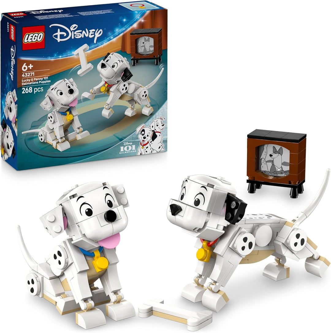 LEGO ǀ Disney Lucky & Penny 101 Dalmatiner - Welpen Spielset – Tierfiguren zum Spielen mit beweglich