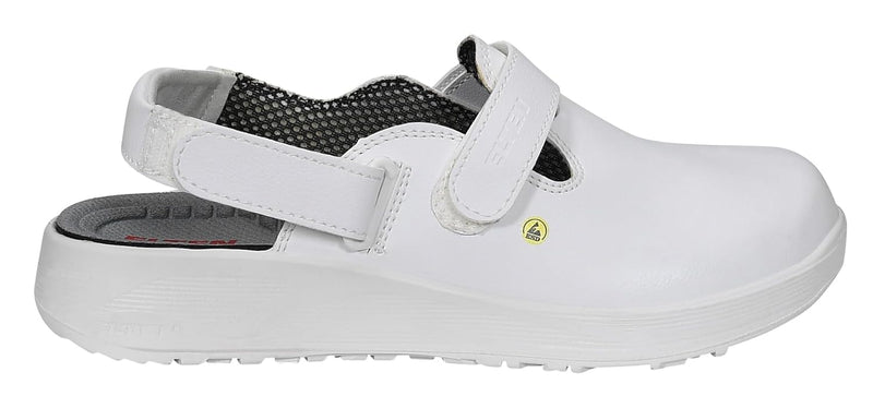 ELTEN Clog Michel White ESD OB, Herren, Textil, leicht, klassisch, Weiss, Grösse: 46 46 EU, 46 EU