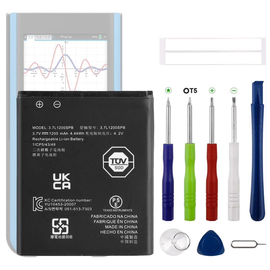 Neu L1200SPB Akku Ersatz Kompatibel mit Texas Instruments AkkuTI-Nspire CX and CX CAS Ersatzbatterie