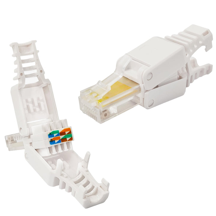 Premium X 20x Netzwerkstecker CAT5e RJ45 Adapter Kupplung für CAT5 und CAT6 Verlegekabel Patchkabel