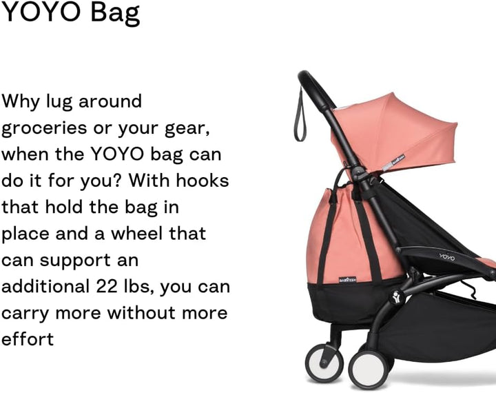 Babyzen YOYO Bag, Ginger - Robuster zusätzlicher Stauraum am YOYO2 Kinderwagen - Inklusive Rad und H