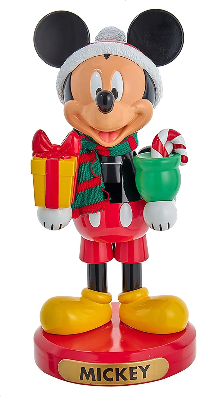 Disney DN6211L Mickey Mouse Nussknacker, Holz,Harz, Mehrfarbig, 10 Inch, 10 Inch