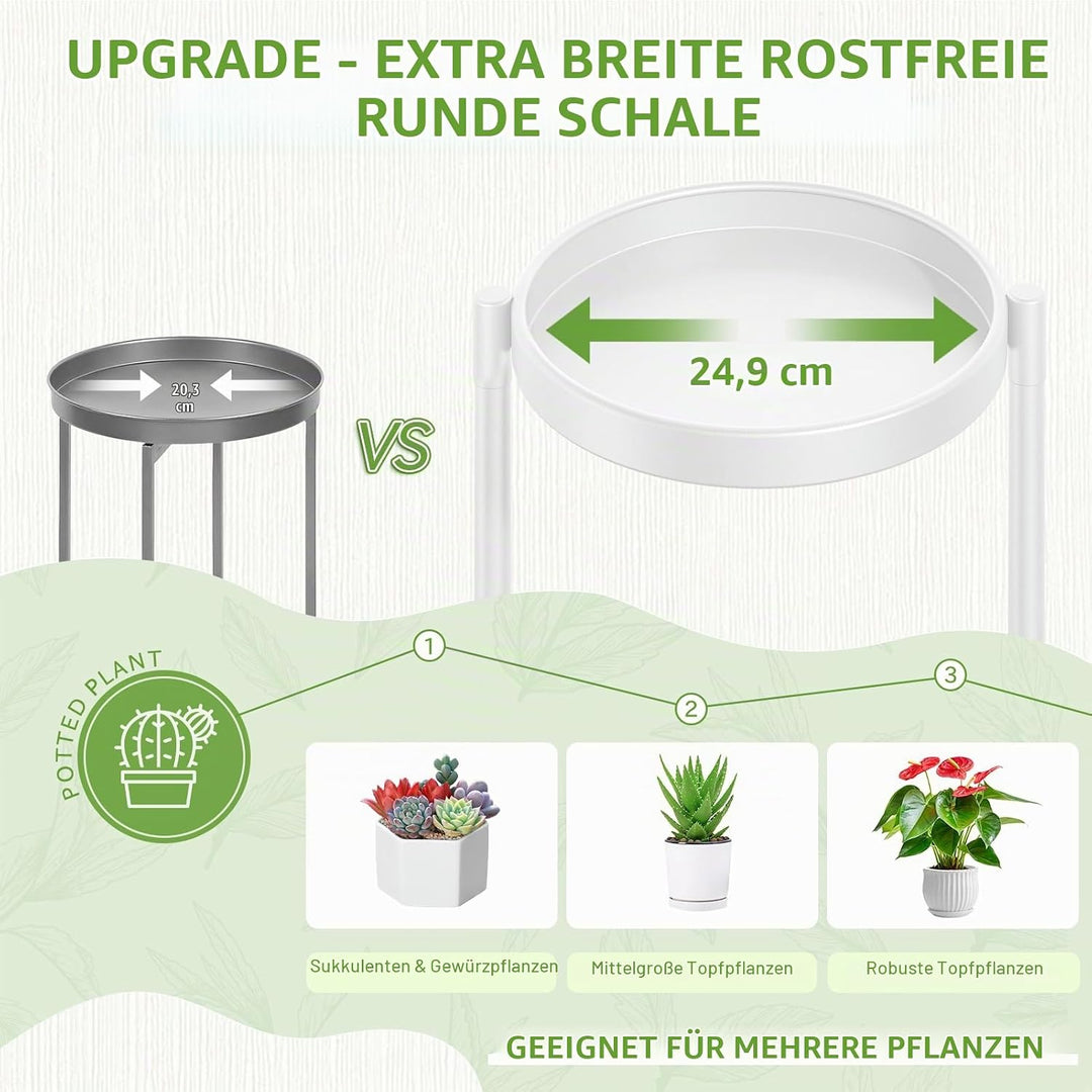 iDavosic.ly Pflanzenständer Metall Gross mit 5 Etagen, Blumenständer Pflanzenregal Blumenregal Indoo