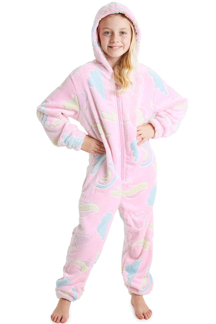 CityComfort Jumpsuit Kinder Einteiler Fleece Overall Onesie Kinder Mädchen Jungen 4-14 Jahre 9-10 Ja
