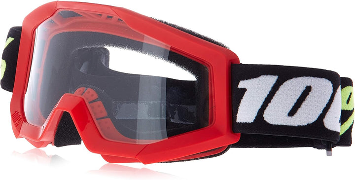 Unbekannt Unisex Strata Mini Goggle Motocross-/Radsportbrille. Einheitsgrösse Rot, Einheitsgrösse Ro