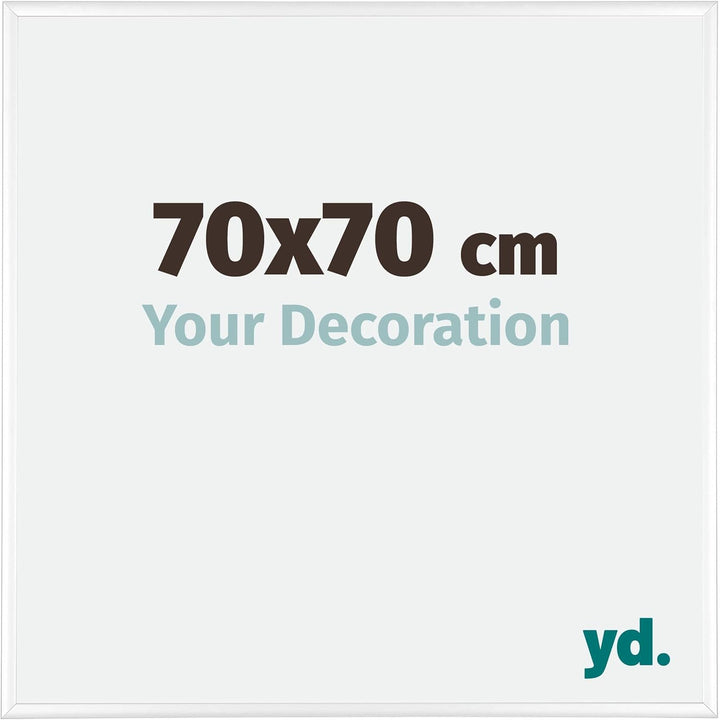 yd. Your Decoration - Bilderrahmen 70x70 cm - Bilderrahmen aus Aluminium mit Acrylglas - Antireflex