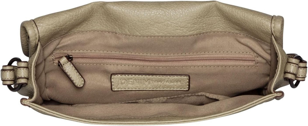 Denim TOM TAILOR Damen Evi Umhängetasche ohne Reissverschluss 26,5 x 7,5 x 18,5 (LxBxH) Sage, 26,5 x