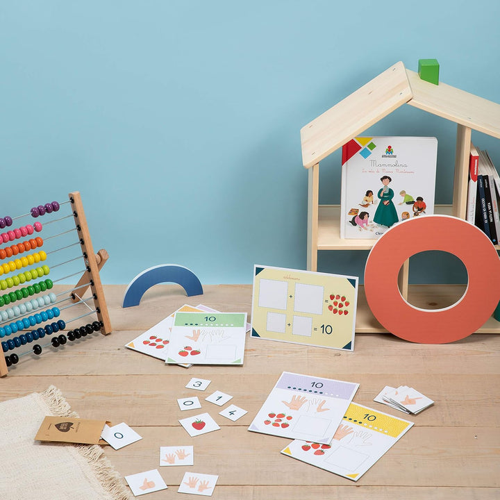 Clementoni 16269 Montessori – Konto bis 10 – Lernspiel, hergestellt in Italien, 3 Jahre +, M, Konto
