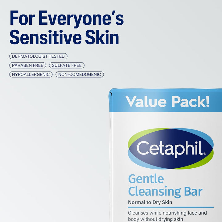 Cetaphil Cetaphil Sanfte Reinigungsriegel, 130 ml, 3 Stück