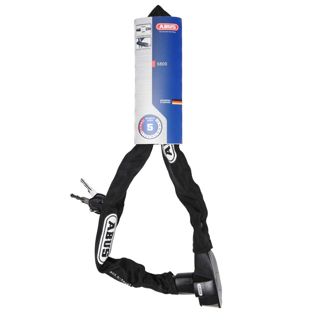ABUS Fahrradschloss/Schloss-Ketten-Kombi Kettenschloss 6800/85" One Size Schwarz, One Size Schwarz