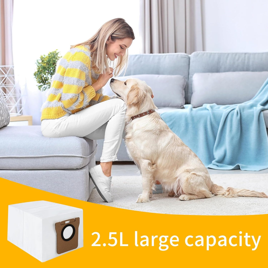 16 Stück Staubbeutel Kompatibel mit Dreame L10s Ultra / L10 Ultra / L20 Ultra, für Xiaomi X10+ / X20