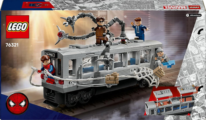 LEGO ǀ Marvel Spider-Man vs. Doc Ock: Showdown in der U-Bahn - Kreatives Spielzeug mit Superhelden M