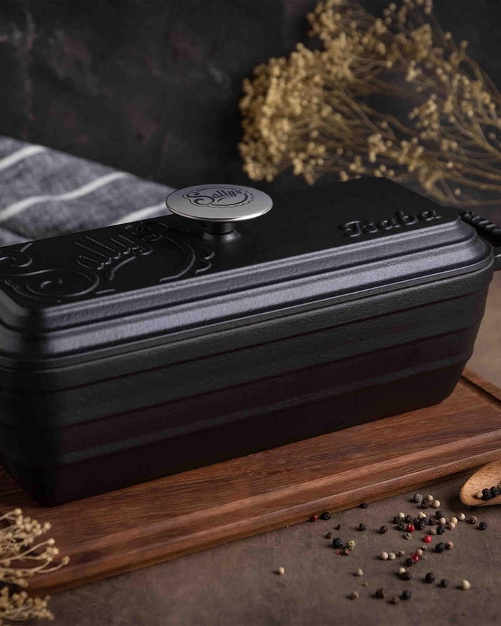 Sallys Gusseisen Brot- Backform Baba (Carbon Black), Carbon Black