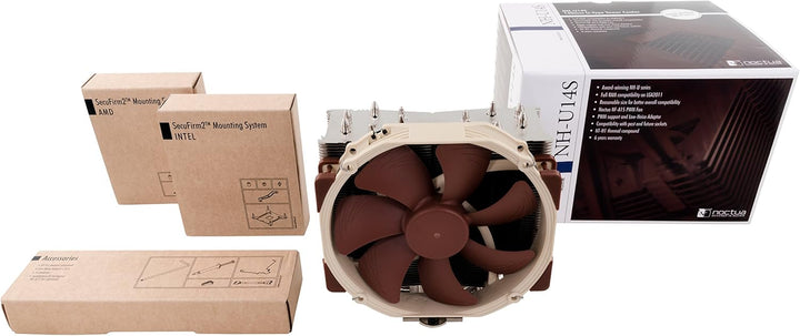 Noctua NH-U14S, Premium CPU-Kühler mit NF-A15 Lüfter (Braun) 12 Volts, 12 Volts