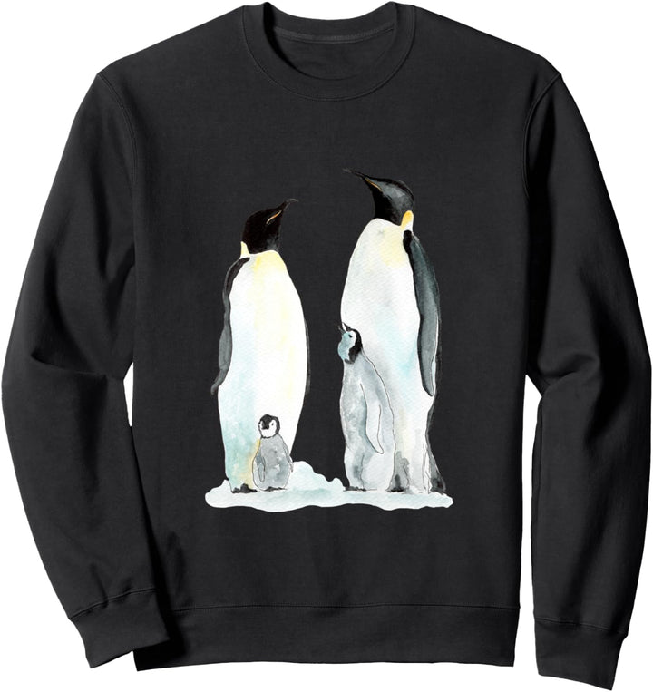 Pinguin Familie zwei Kinder - Pinguin Sweatshirt