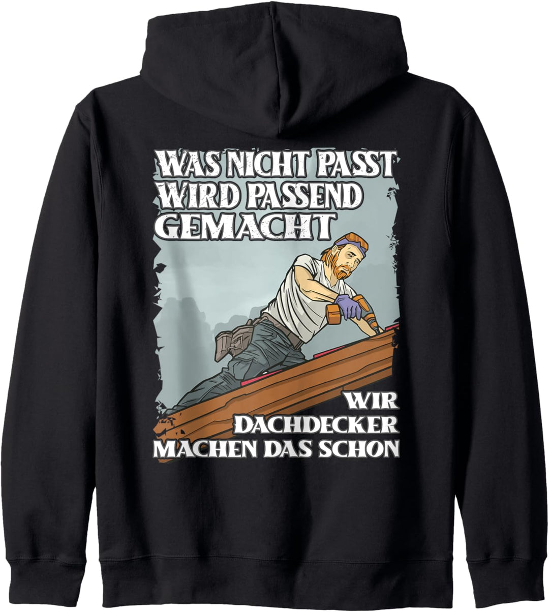 Für Dachdecker Handwerker Arbeit Heimwerker Bau Job Herren Kapuzenjacke