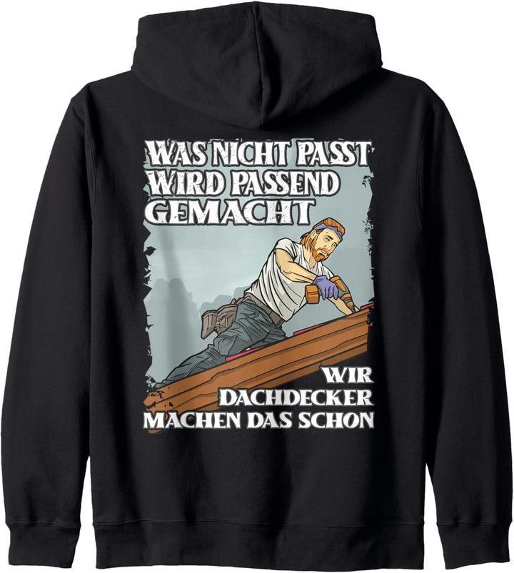 Für Dachdecker Handwerker Arbeit Heimwerker Bau Job Herren Kapuzenjacke