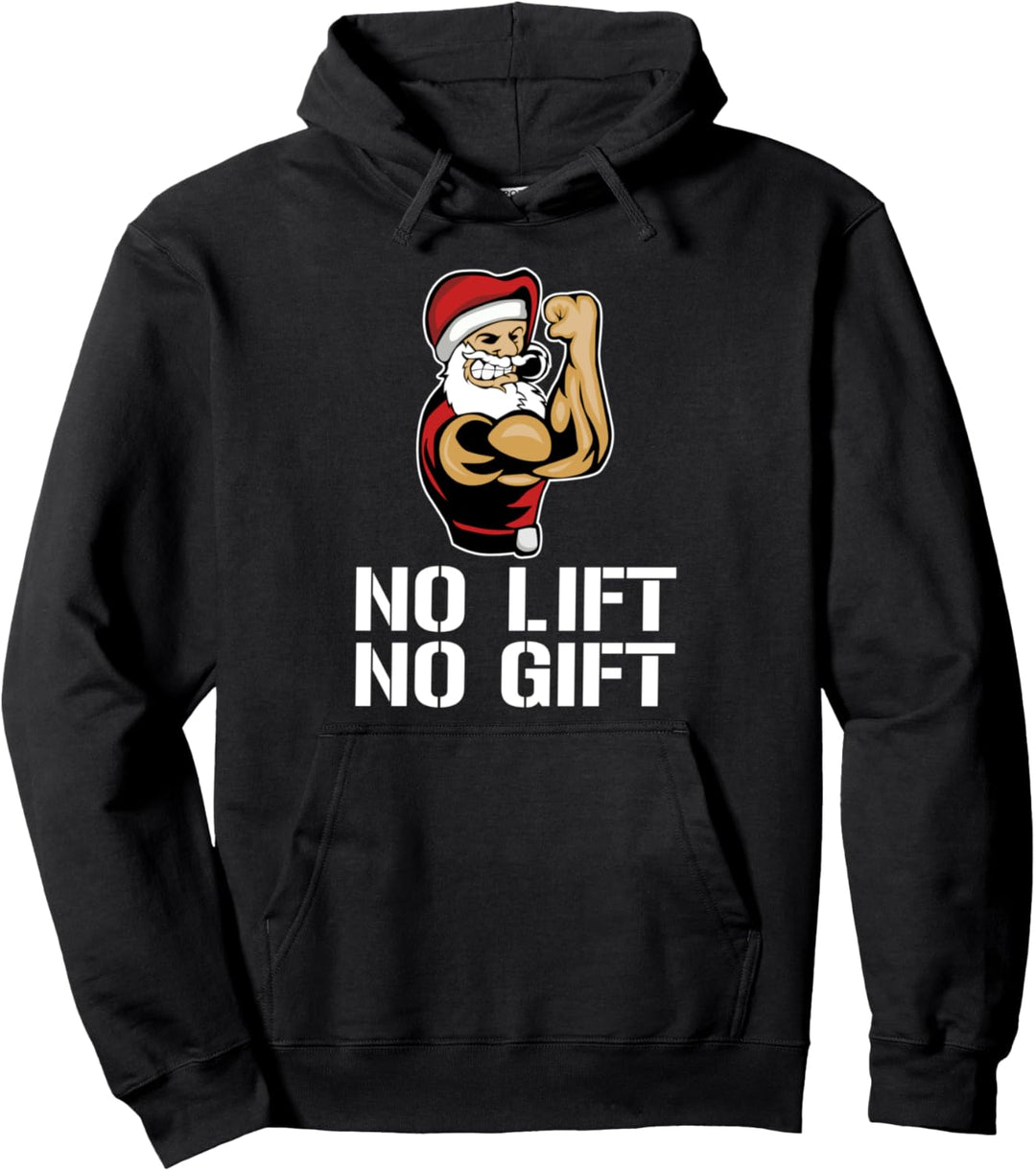 Lustiger Gym Fitness Weihnachtsmann Mann Frau Weihnachts Pullover Hoodie