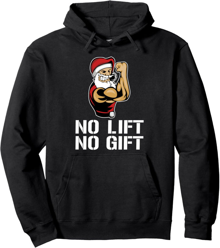 Lustiger Gym Fitness Weihnachtsmann Mann Frau Weihnachts Pullover Hoodie