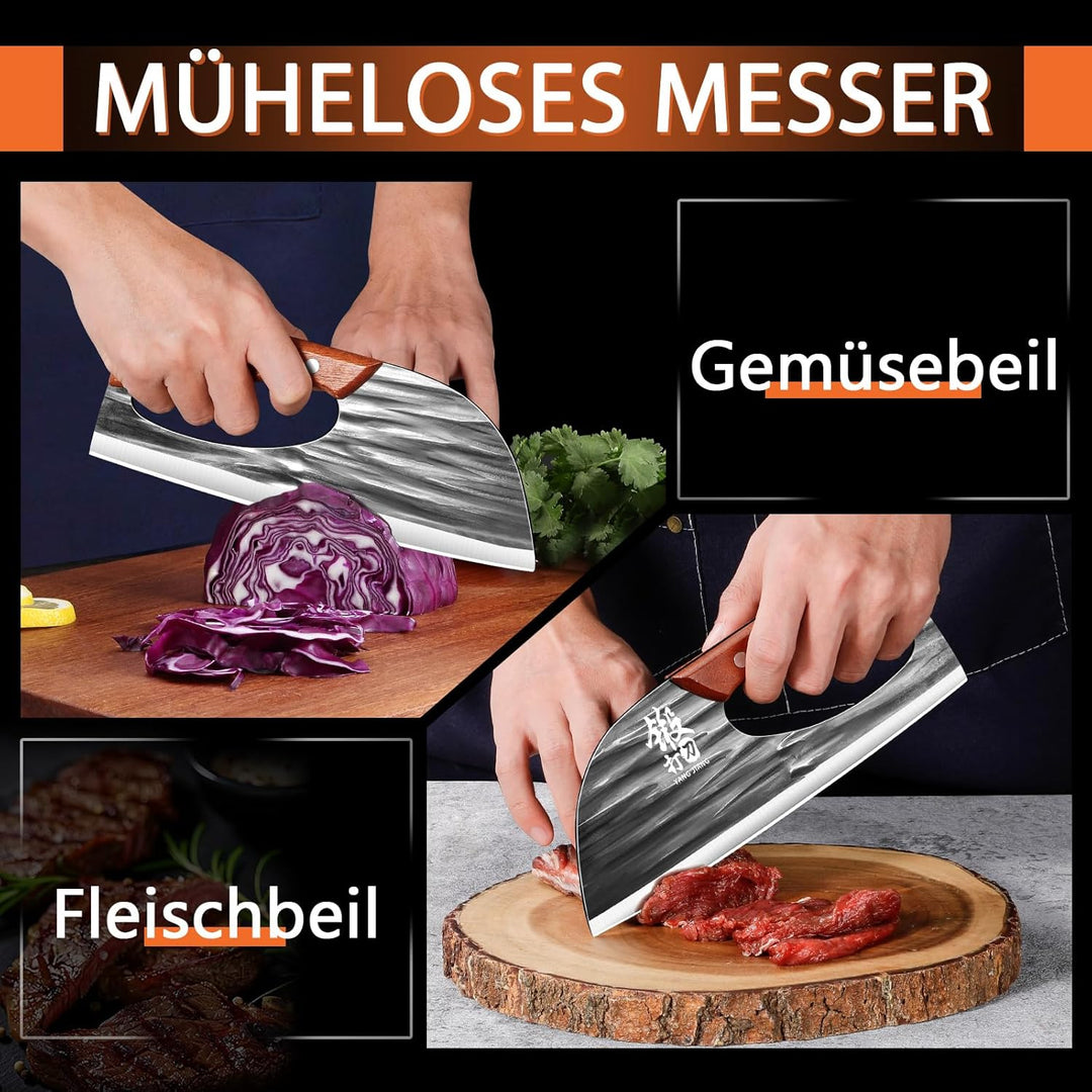 Japanese Küche Fleischmesser Scharfe Küchenmesser: BBQ Messer für Grill Metzgermesser Canbon Stahl F