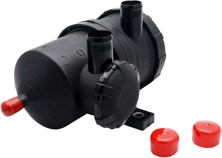 TOTMOX Pro 200 Vent Oil Catch Can Edelstahlfilter für 4WD F0RD R-ANGER M-AZDA T0Y0TA H0LDEN, Schwarz