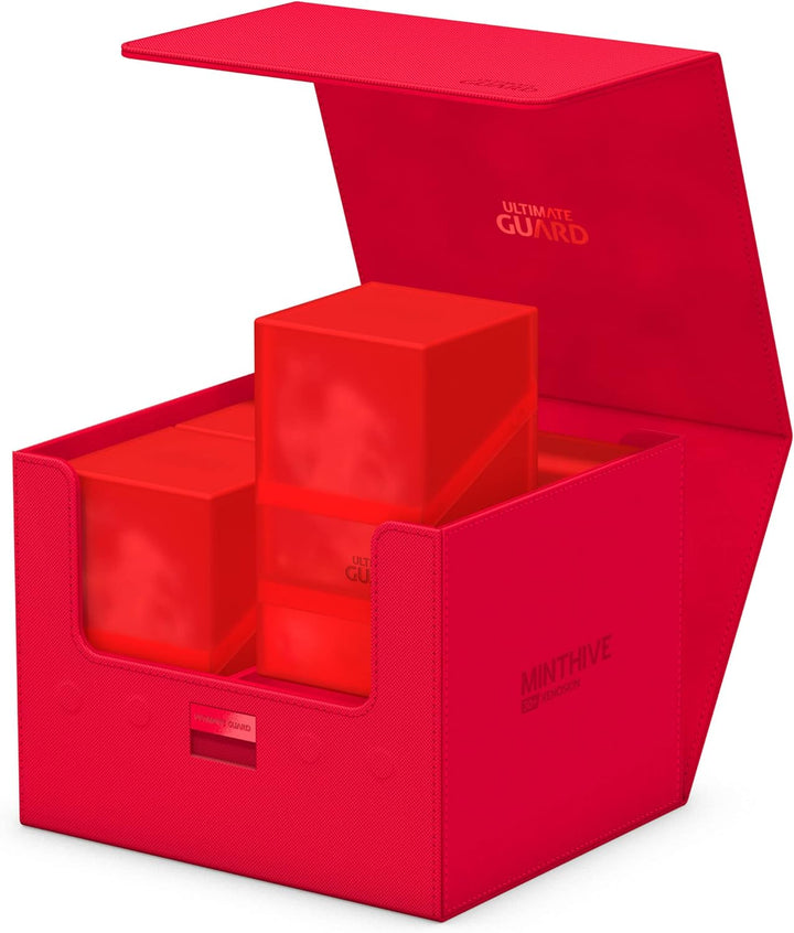 Ultimate Guard UGD011330 Minthive 30+ XenoSkin Rot Kartenbox, Rot