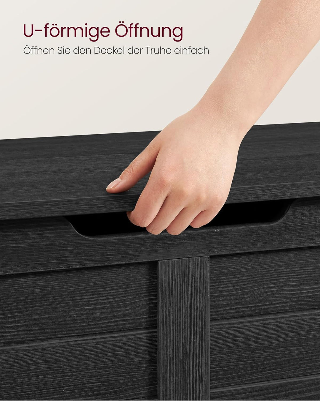 VASAGLE Schuhbank, Sitzbank mit Stauraum, Sitztruhe mit 2 Sicherheitsscharnieren, Aufbewahrungsschra