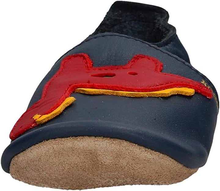 Bobux Soft Sole Dinosaur Blau (Navy) Leder 15-21 Monate