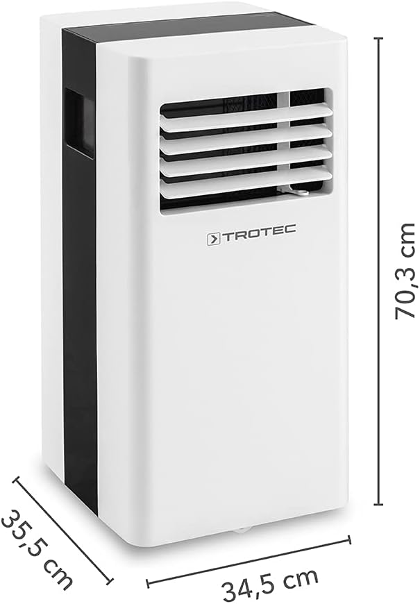 TROTEC PAC 2600 X mobile Klimaanlage 3-in-1 Kühlung, Ventilation, Entfeuchtung Monoblock-Klimagerät