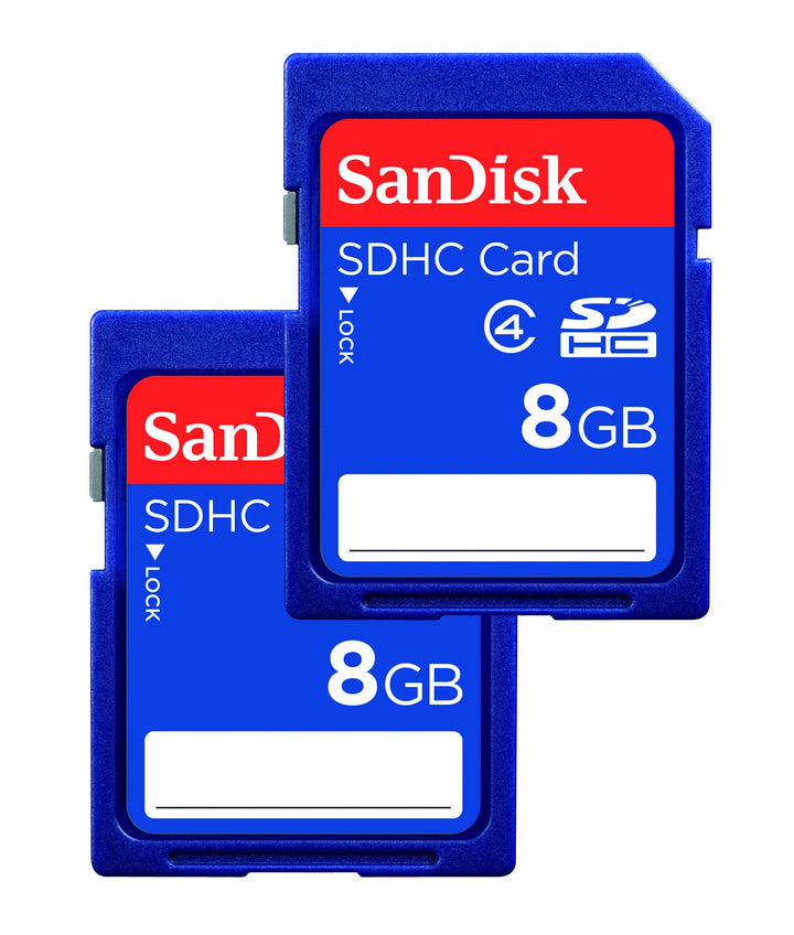 SanDisk SDHC 8GB Class 2 Speicherkarte (2-er Pack)