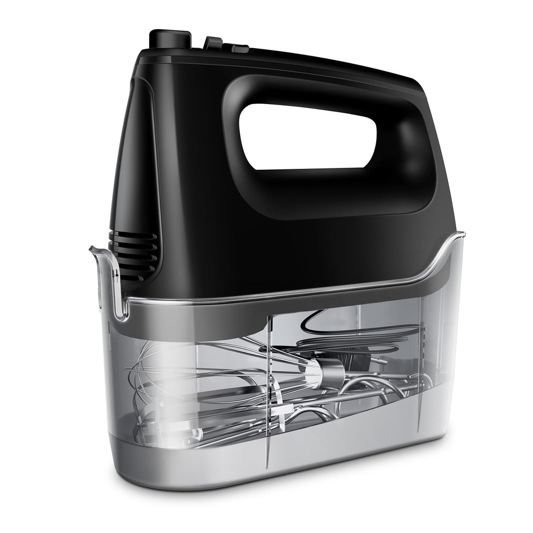 Handmixer Elektrisch Handrührgerät 6 Stufen Plus Turbo Kein Spritzen Mixer Handrührer mit Aufbewahru