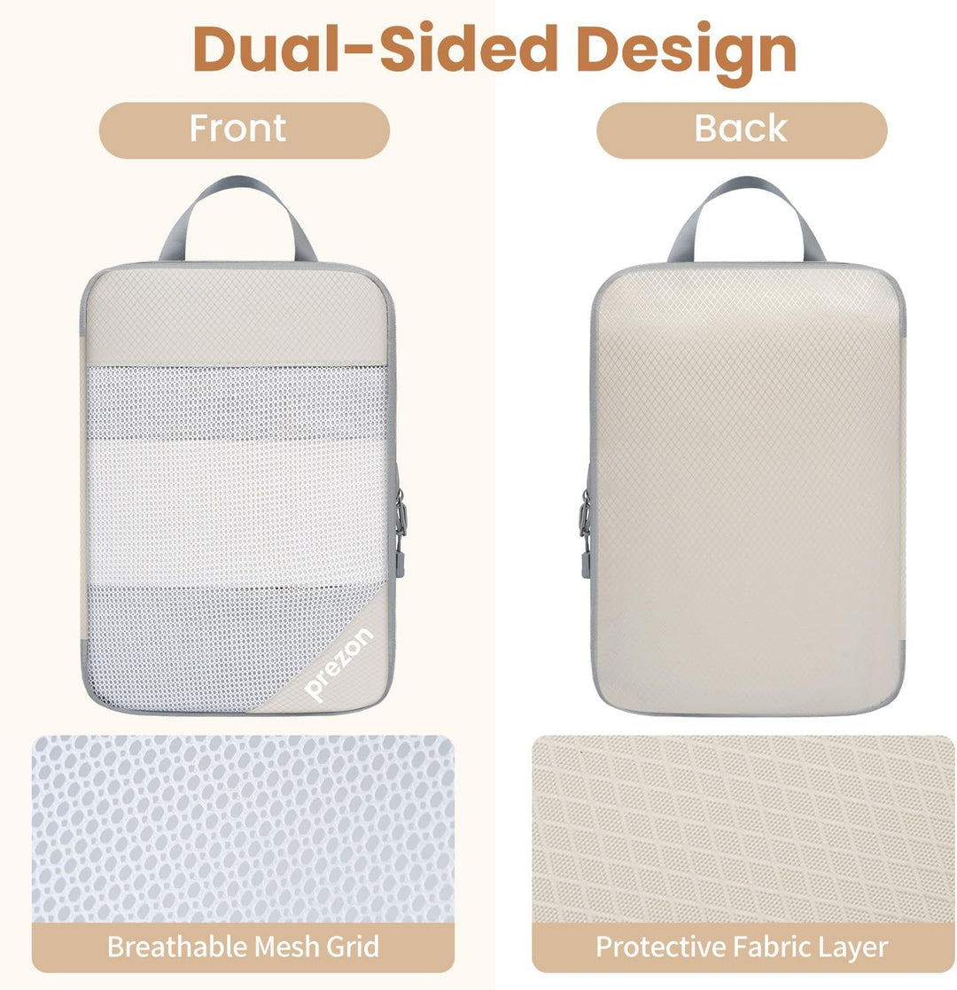 6 Set Kompressions-Packwürfel, Durchsichtiges Design, Platzsparend, Leicht, Massgeschneidertes Katio