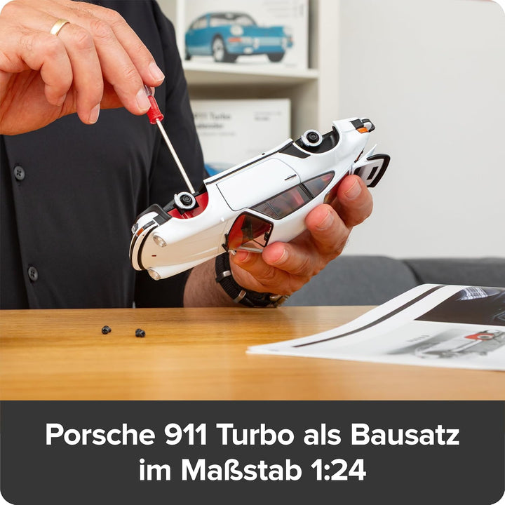 FRANZIS 67322 - Porsche 911 Turbo Adventskalender, Modellbausatz 1:24