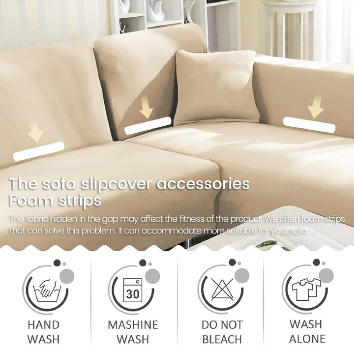 ShowyLive Sofa Überwürfe Sofa Überzug Couch Überzug 2er Set für Sofa Universal Waschbar Sofaüberwurf