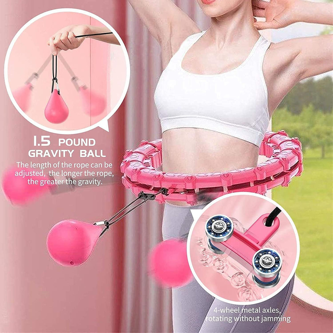 Cretee Will Not Fall Hula Hoop Verstellbarer Hot Waist Worker für Erwachsene Hula Hoops (Taille 55-1