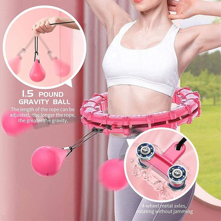 Cretee Will Not Fall Hula Hoop Verstellbarer Hot Waist Worker für Erwachsene Hula Hoops (Taille 55-1