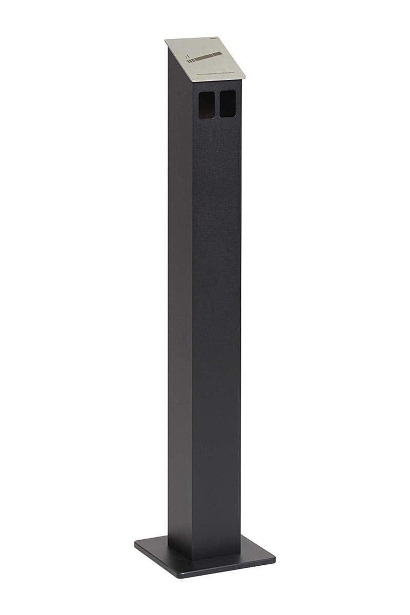 HISKA Standascher Aluminium Pulverbeschichtet (Schwarz Ral 9005