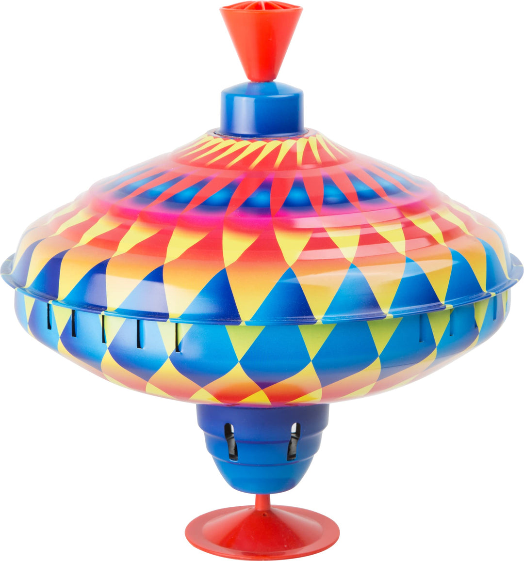 Small Foot Brummkreisel Kunterbunt, schult die Feinmotorik, mit Standfuss aus Gummi, für Kinder ab 1