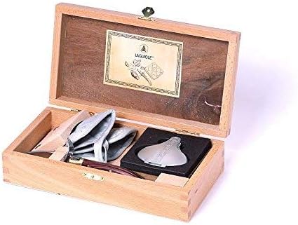 LAGUIOLE - Komplettes Set Austernset - 4 Zubehör - Austernmesser, Zitronenpresse, Austernblock, Mani