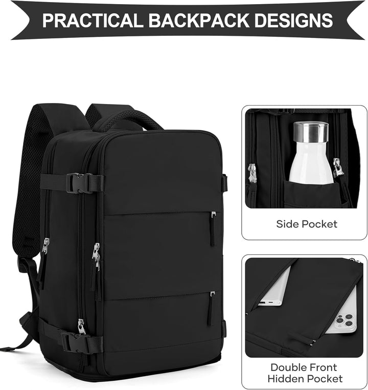 SZLX Grosser Reiserucksack Damen,Ryanair Handgepäck 40x20x25 Rucksack Easyjet Cabin Bag Rucksack Was