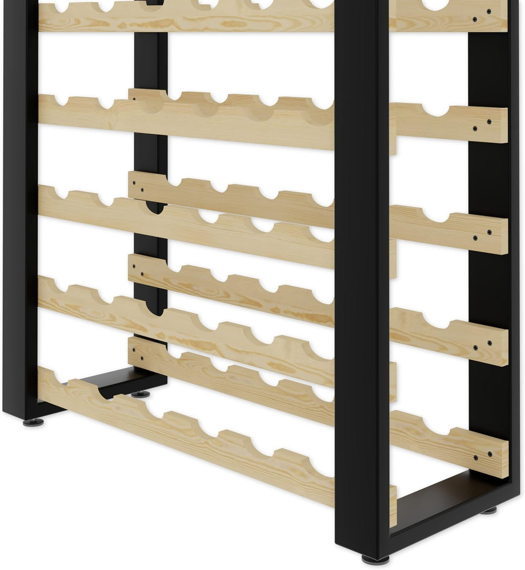 Lenmar Serie RW Weinregal aus Holz für Flaschen, LOFT, Flaschen, Wein, Flaschenregal, Kellerregal, R