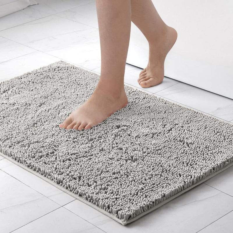 MIULEE 70x120cm Chenille Badematte rutschfest Badvorleger Badteppich rutschfest Waschbar Absorbieren