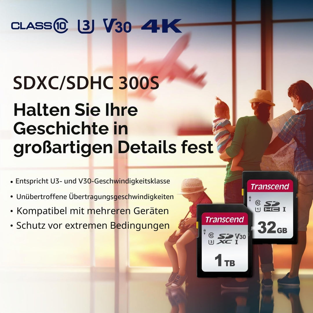 Transcend Highspeed 512GB SDXC Speicherkarte (für Digitalkameras / Photo Box / alltägliche Aufnahmen