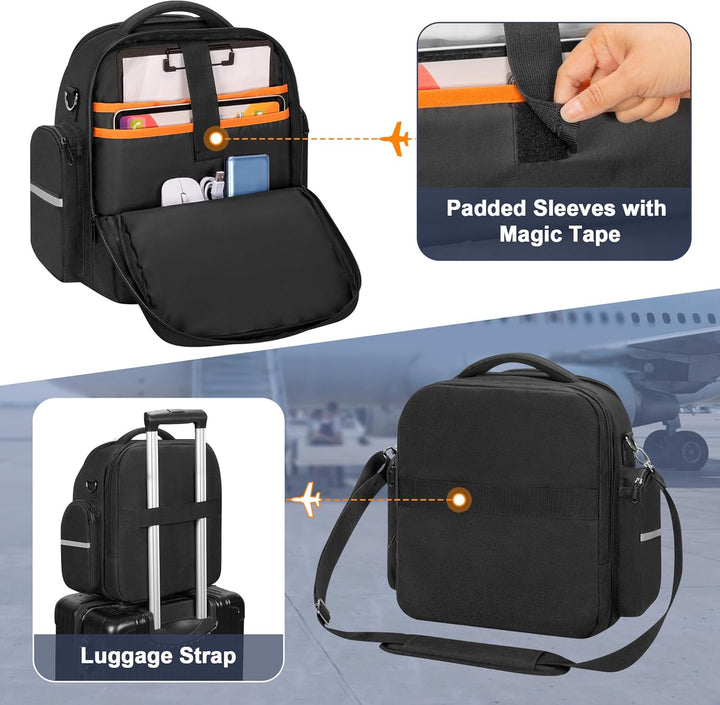 Damero Pilotenkoffer für Kopfhörer, Kopfhörer Tasche für Flieger, Grossraum-kopfhörer Case für Pilot