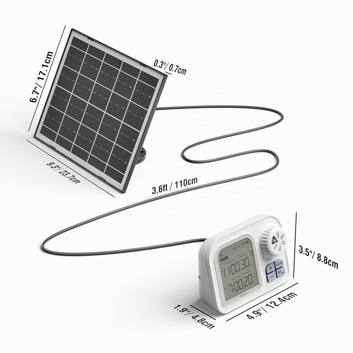 Raddy WS-7 Solar-Automatische Bewässerungssystem, IPX7-Wasserdichtigkeit, Bewässerung für 15 Topfpfl
