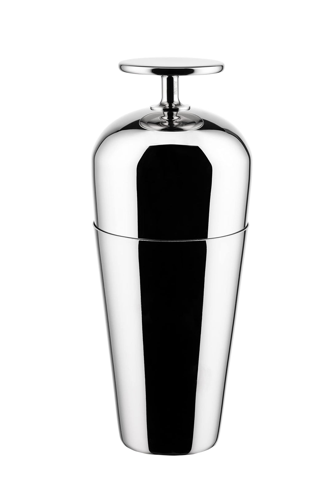 Alessi The Tending Box GIA26 - Parisienne Cocktail Shaker, mit Unteren und Oberen Glas mit Knopf, au