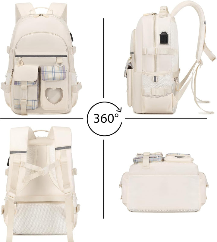 ACESAK Rucksack für Mädchen - 15,7-Zoll Laptop Buchtasche Rucksäcke Schultasche für Mädchen Kinder T